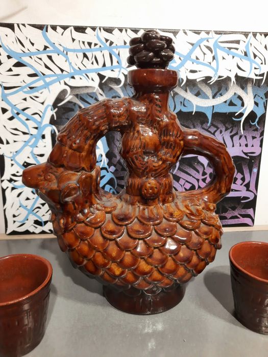 Набор штоф стакани кераміка ссср Виноградів