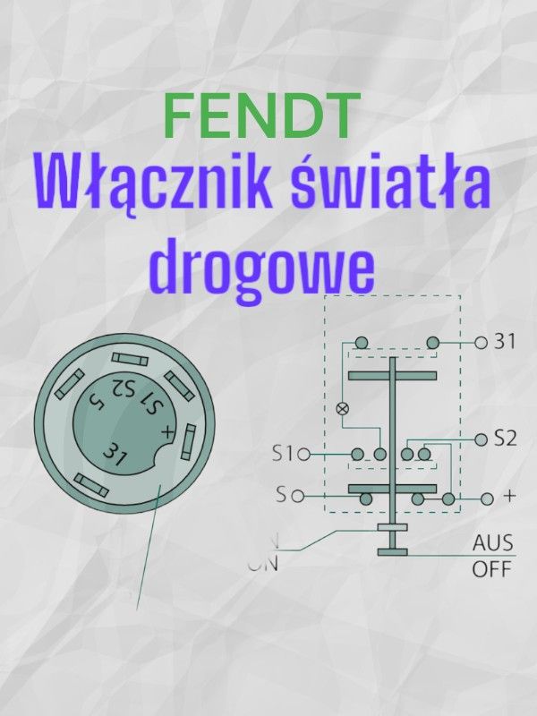 FENDT - Włącznik światła drogowe Farmer, Favorit