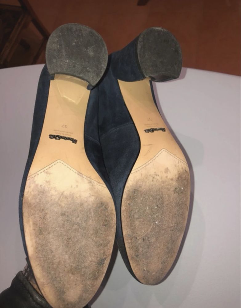 Sapatos de salto médio Massimo Dutti