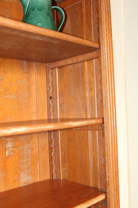 Regał drewniany masywny vintage stylizowany farmhouse