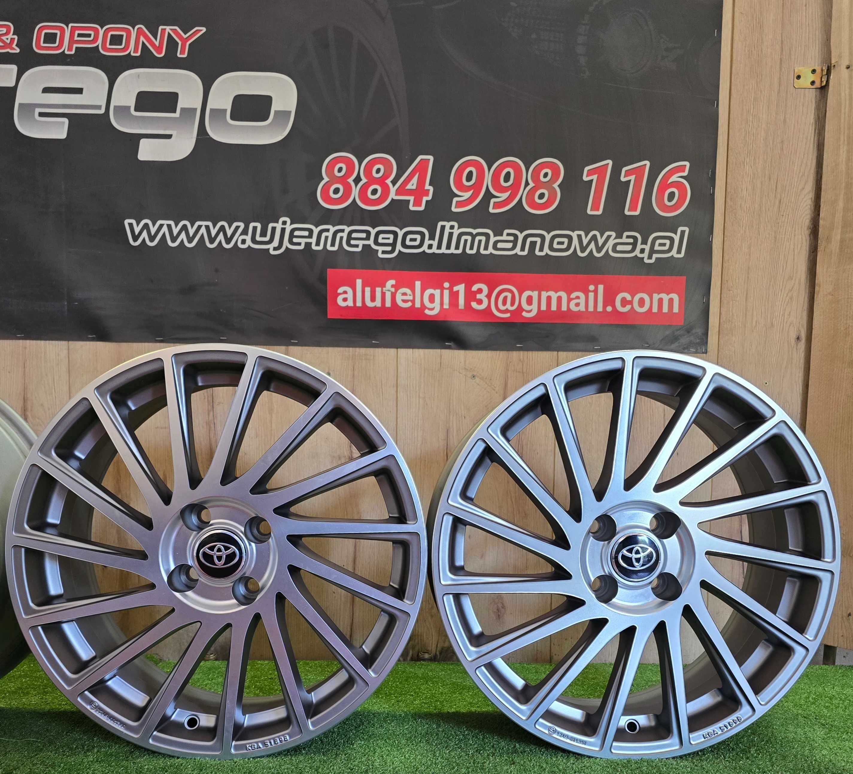 NOWE ALUFELGI TOYOTA 17x4x100 - AygoX , IQ, Yaris
