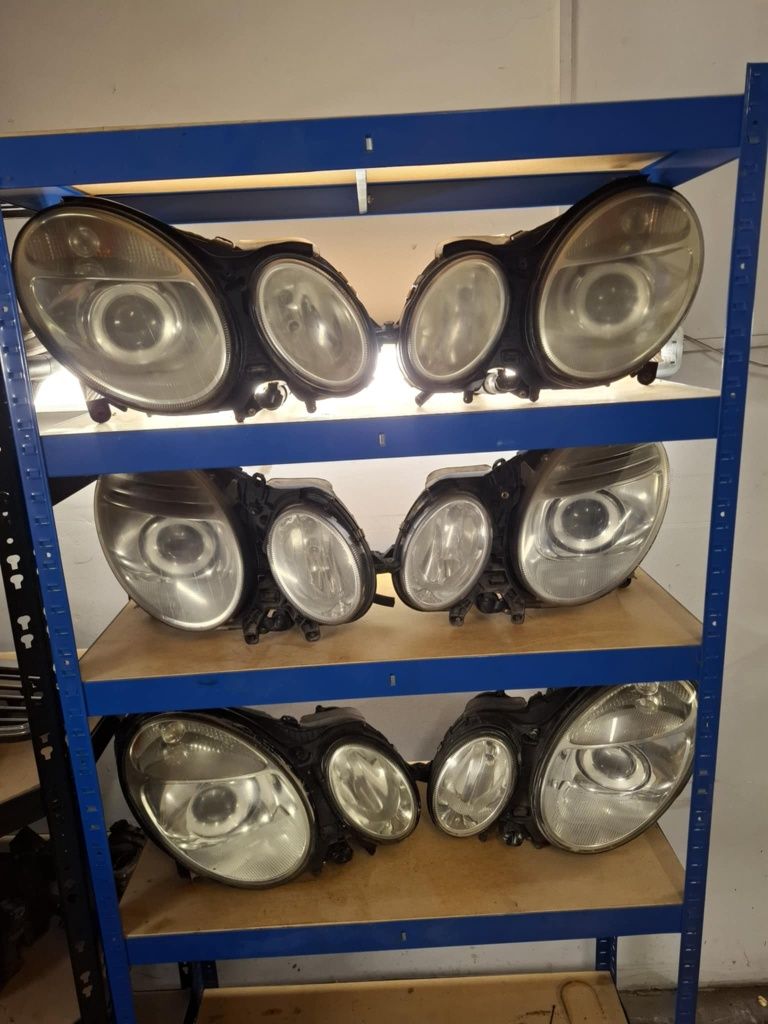 Lampy Reflektory E klasa w211 Mercedes Xenon bixenon lift przedlift