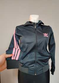 Bluza Adidas damska logo szara oldschool