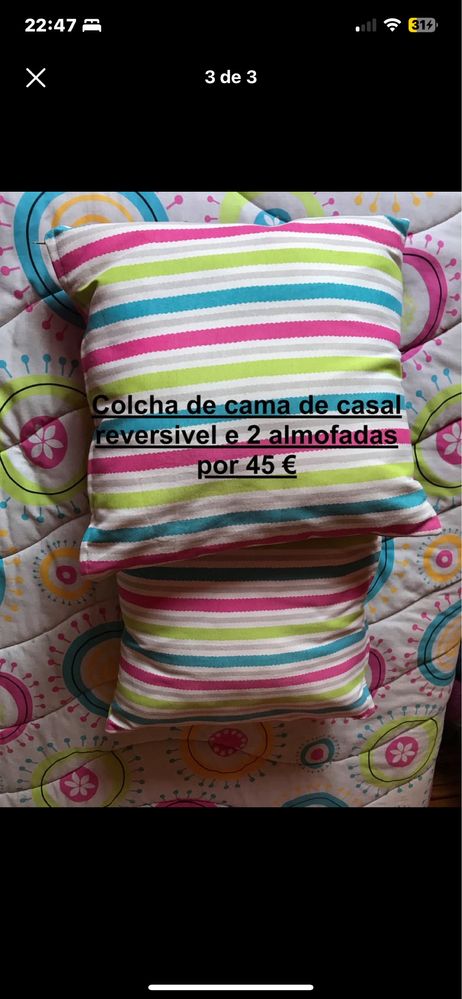 Colcha reversivel