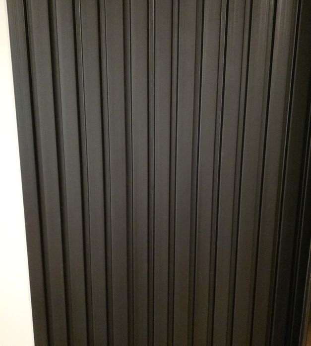 Lamele ścienne czarny mat Lamelio 8szt