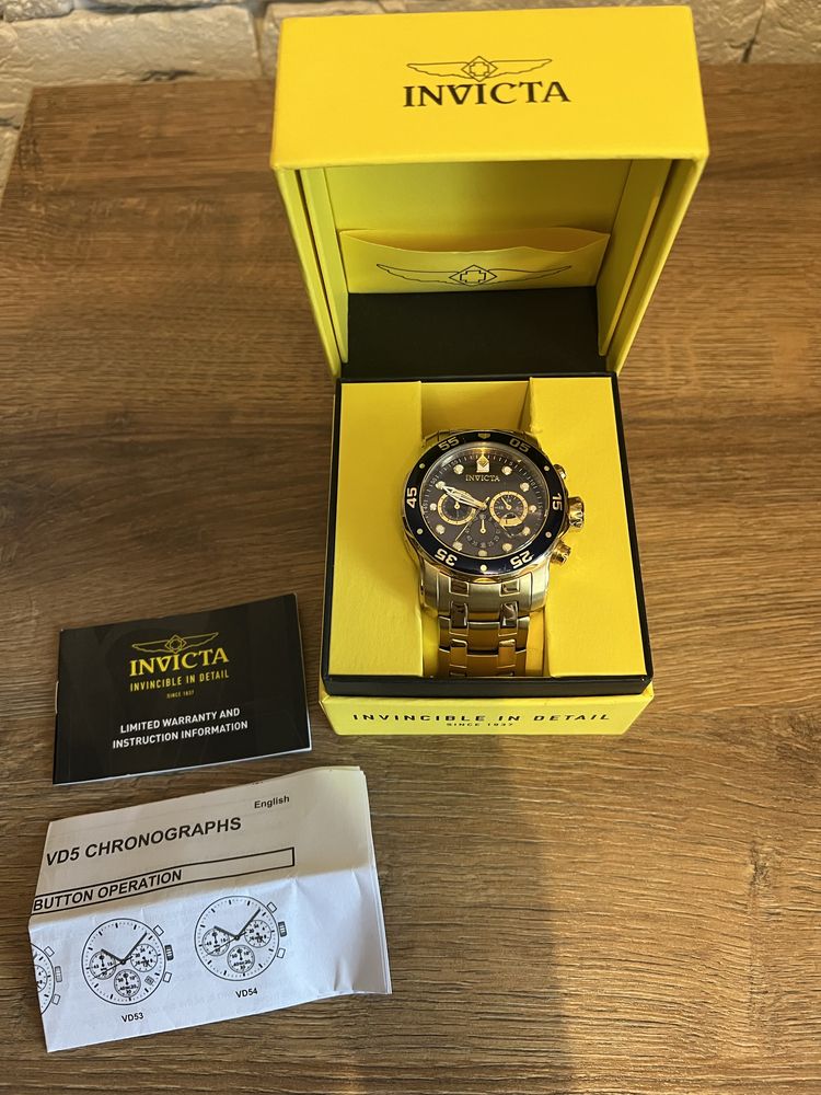 Чоловічий швейцарський годинник Invicta 0073  Pro Driver