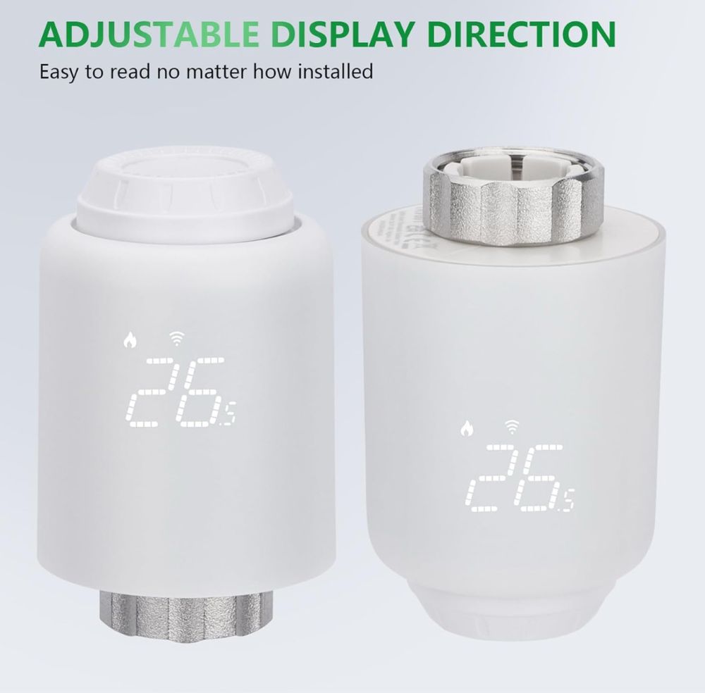 Zigbee Termostat TRV601 z 6 adapterami