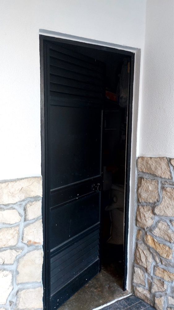 Portas aluminio preto