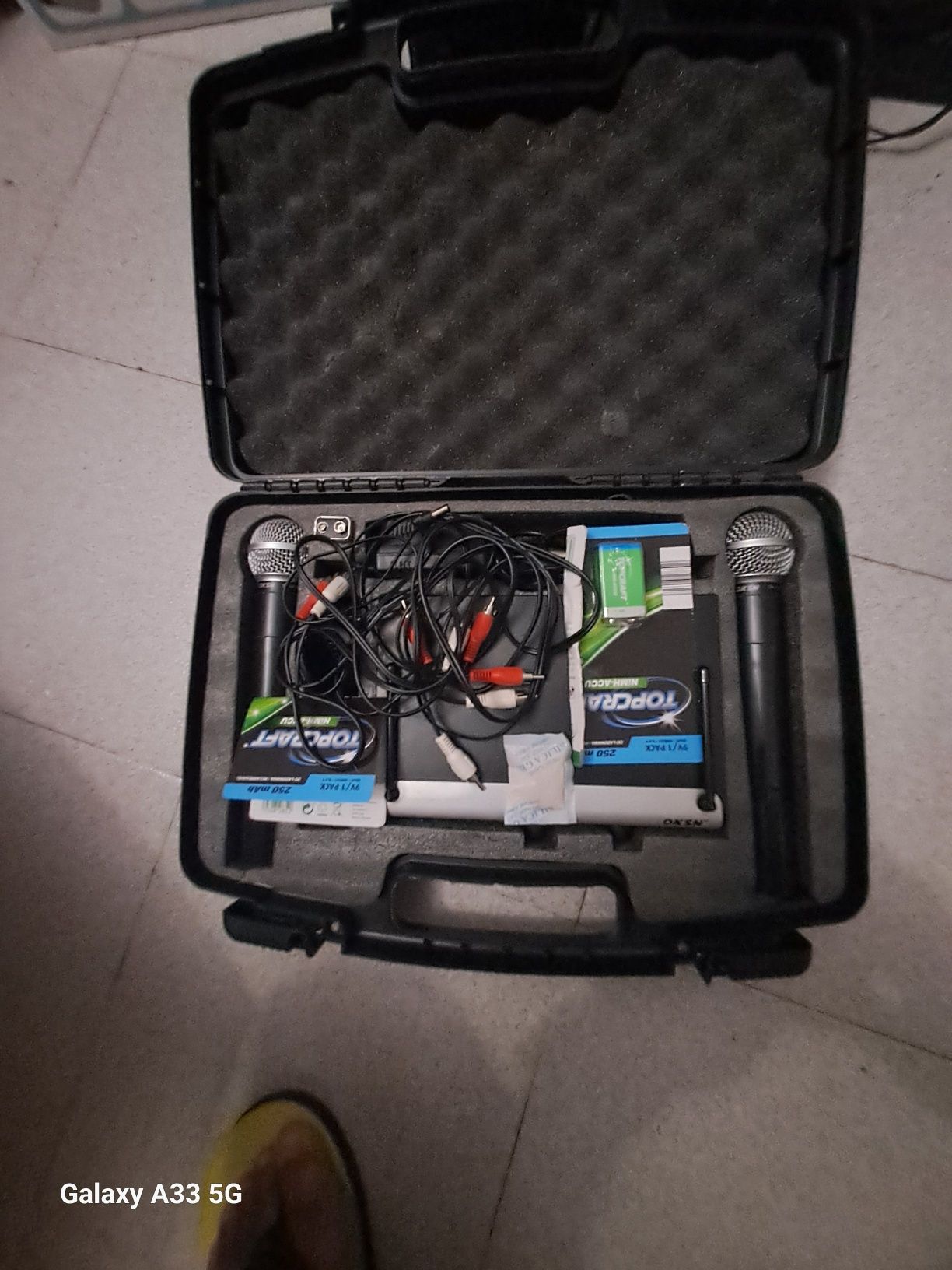 Microfone sem fios vhf para karaoke