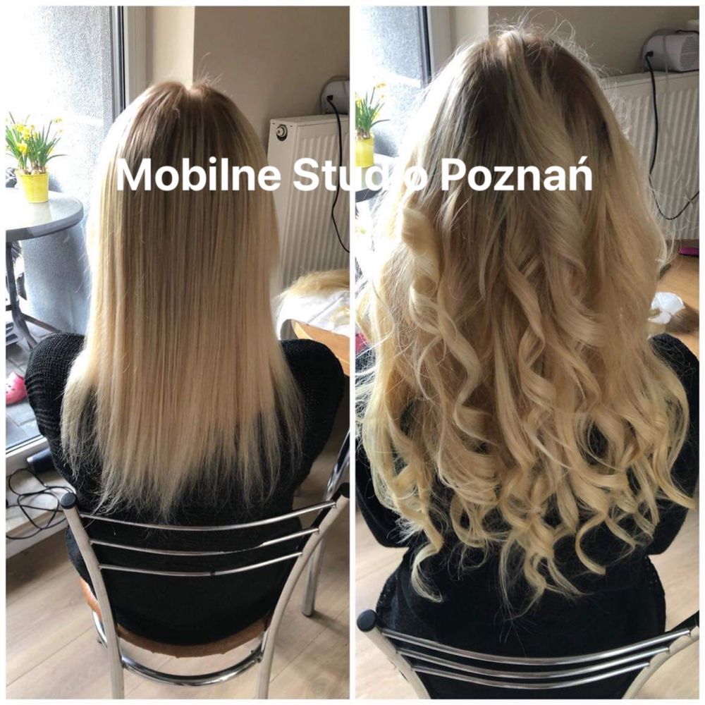 PRZEDŁUŻANIE WŁOSÓW mobilnie z dojazdem do klienta