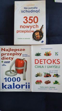 3 książki na sprzedaż, dieta