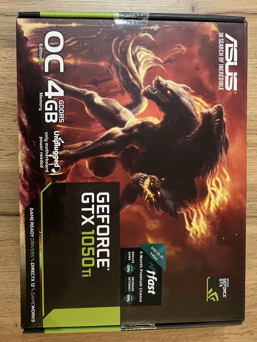 GEFORCE® GTX 1050 Ti 4gb OC nVidia ASUS cerberus
