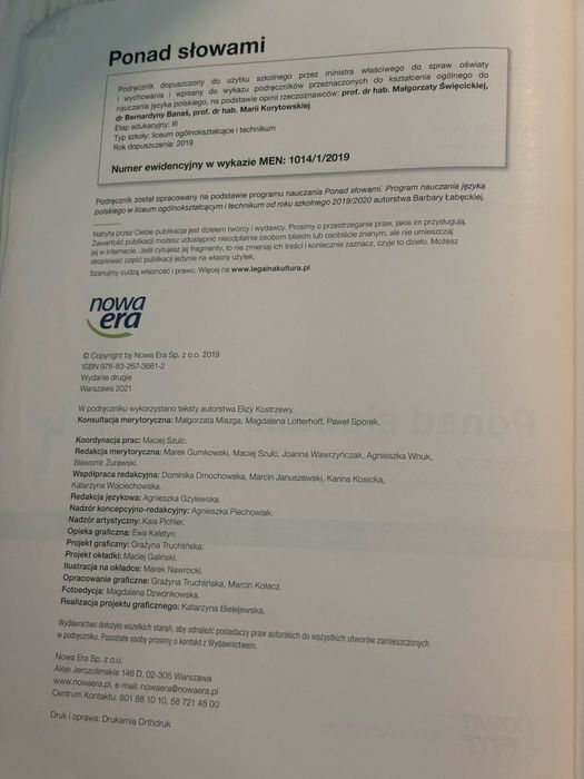 zestaw podręczników ponad słowami 1 cz. 1 i 2