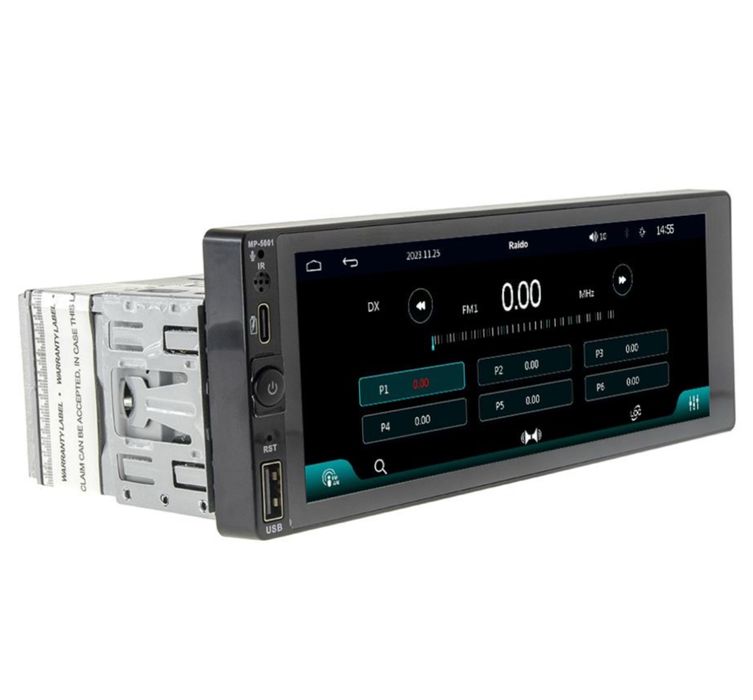 Магнітола 1дін з великим дисплеєм Cyclone MP-5001