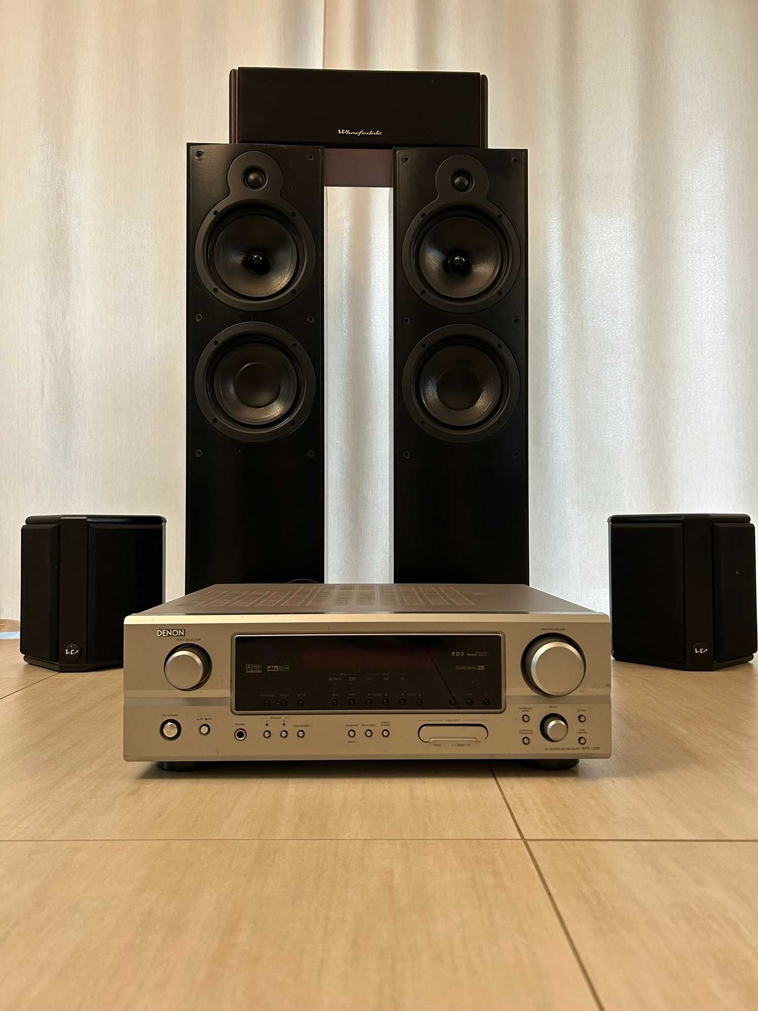 Amplituner DENON AVR-1306 + kolumny - Kino domowe
