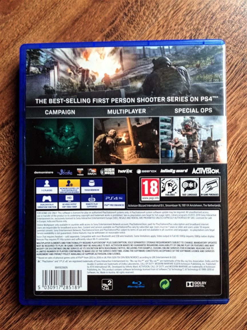 Gra Call of Duty Modern Warfare PS4