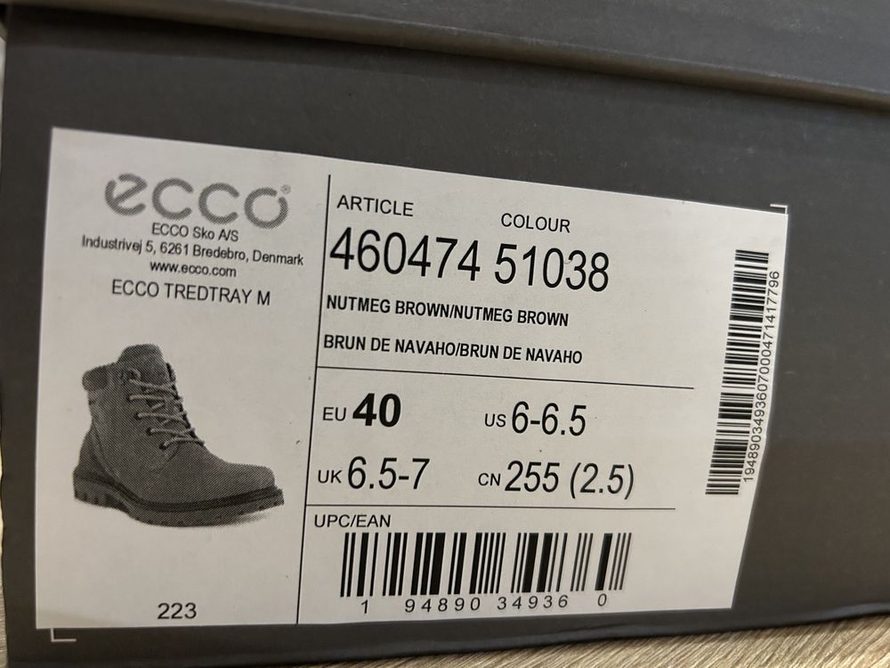 Мужские зимние ботинки Ecco Tredtray,40,41