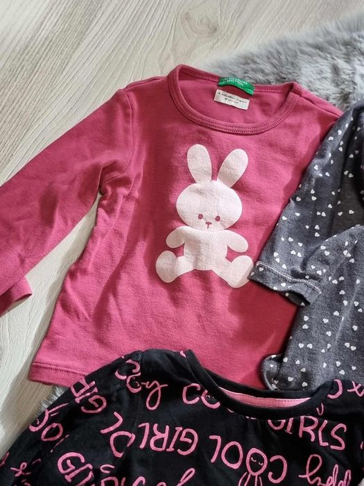 Bluzeczki na długi rękaw.Sweterki dziewczynka rozmiar 80