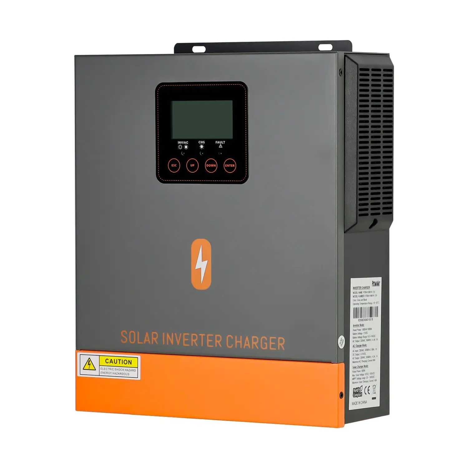 Інвертор Сонячний Гібридний PowMR (24V) 1500W POW-HV, 30-150V, LiFePO4
