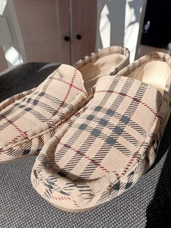 Mokasyny zapato kratka skóra zamsz r. 37