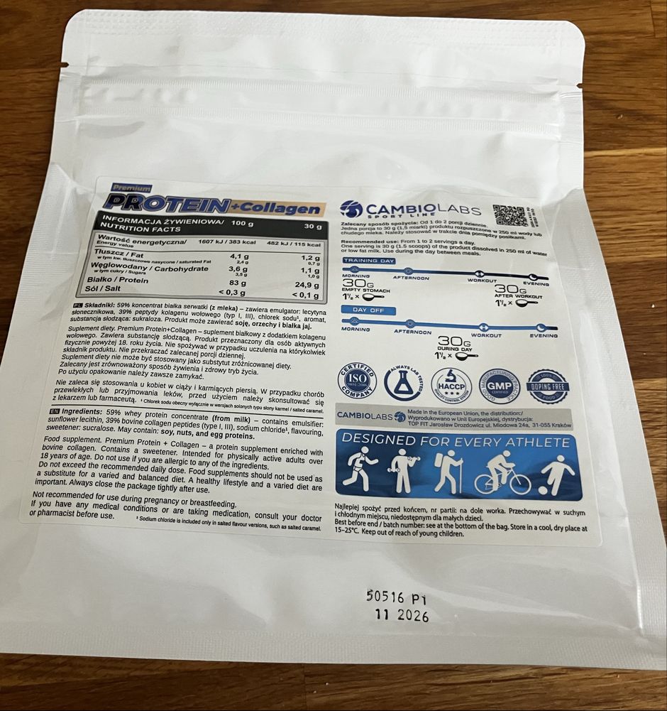 Odżywka białkowa mieszanka białek CambioLabs proszek 300 g