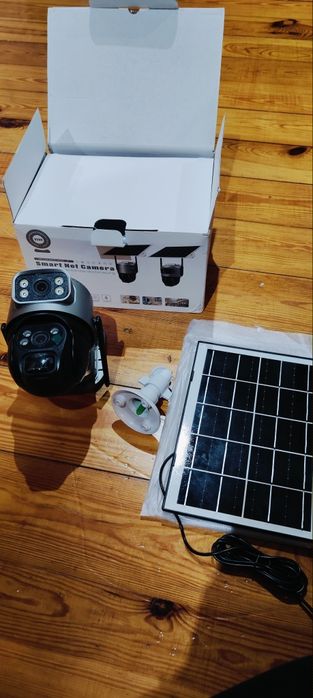 Zewnętrzna kamera solarna wifi 4K TYP-C dwa obiekty 8MP aplikacja