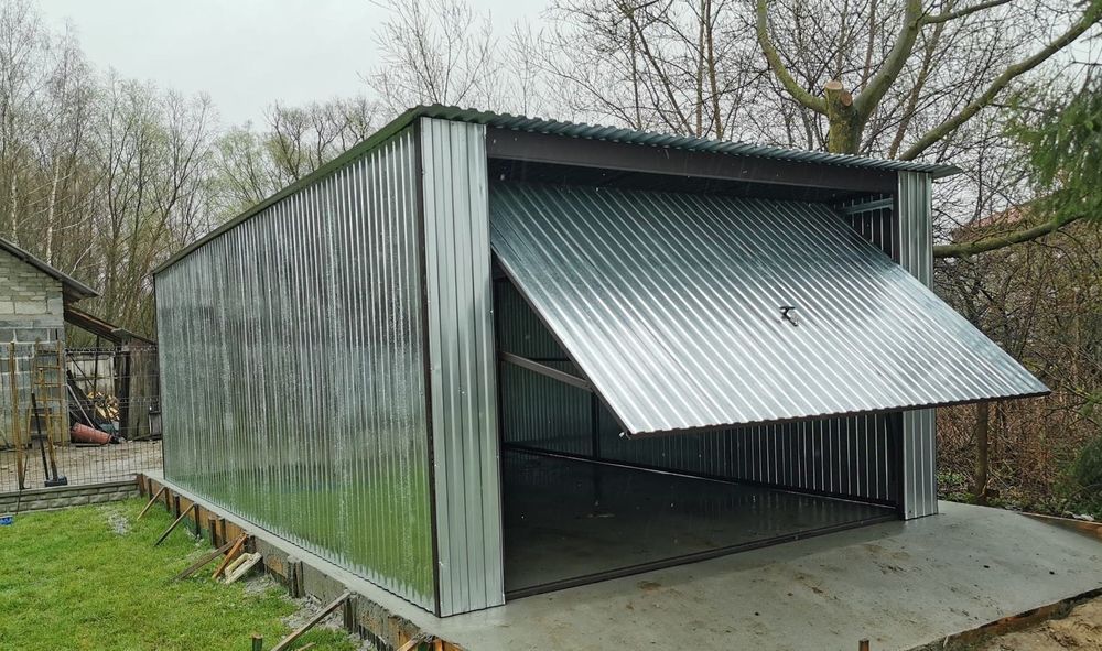 garaż blaszany 4x6 blaszaki garaż blaszany