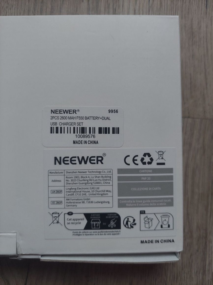 Aкумулятор для камери Neewer Li-Ion для Sony NPF550 570 530 CN-16