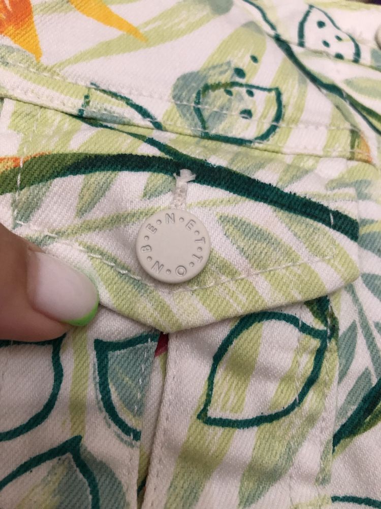 Джинсовая куртка Benetton на девочку