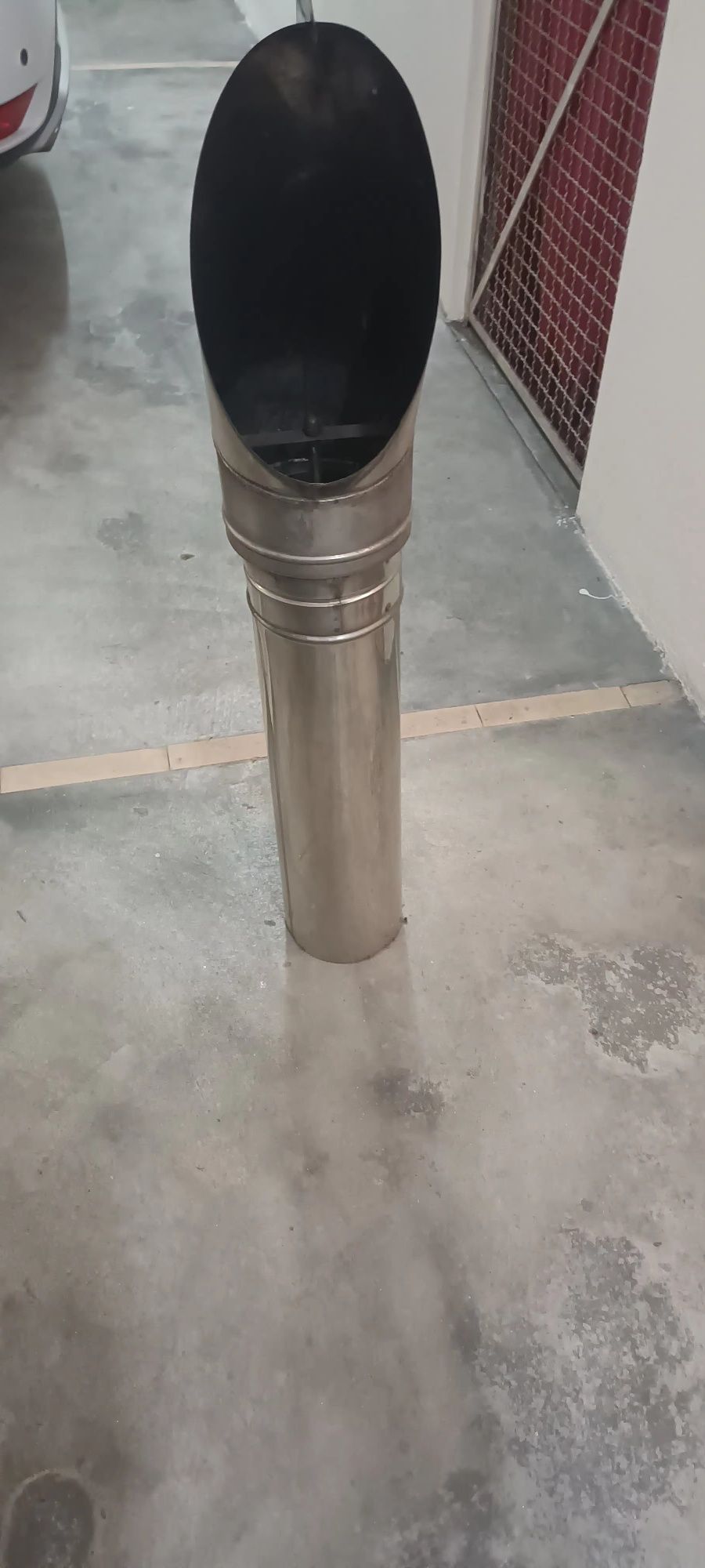Chaminé em inox,  crista de galo