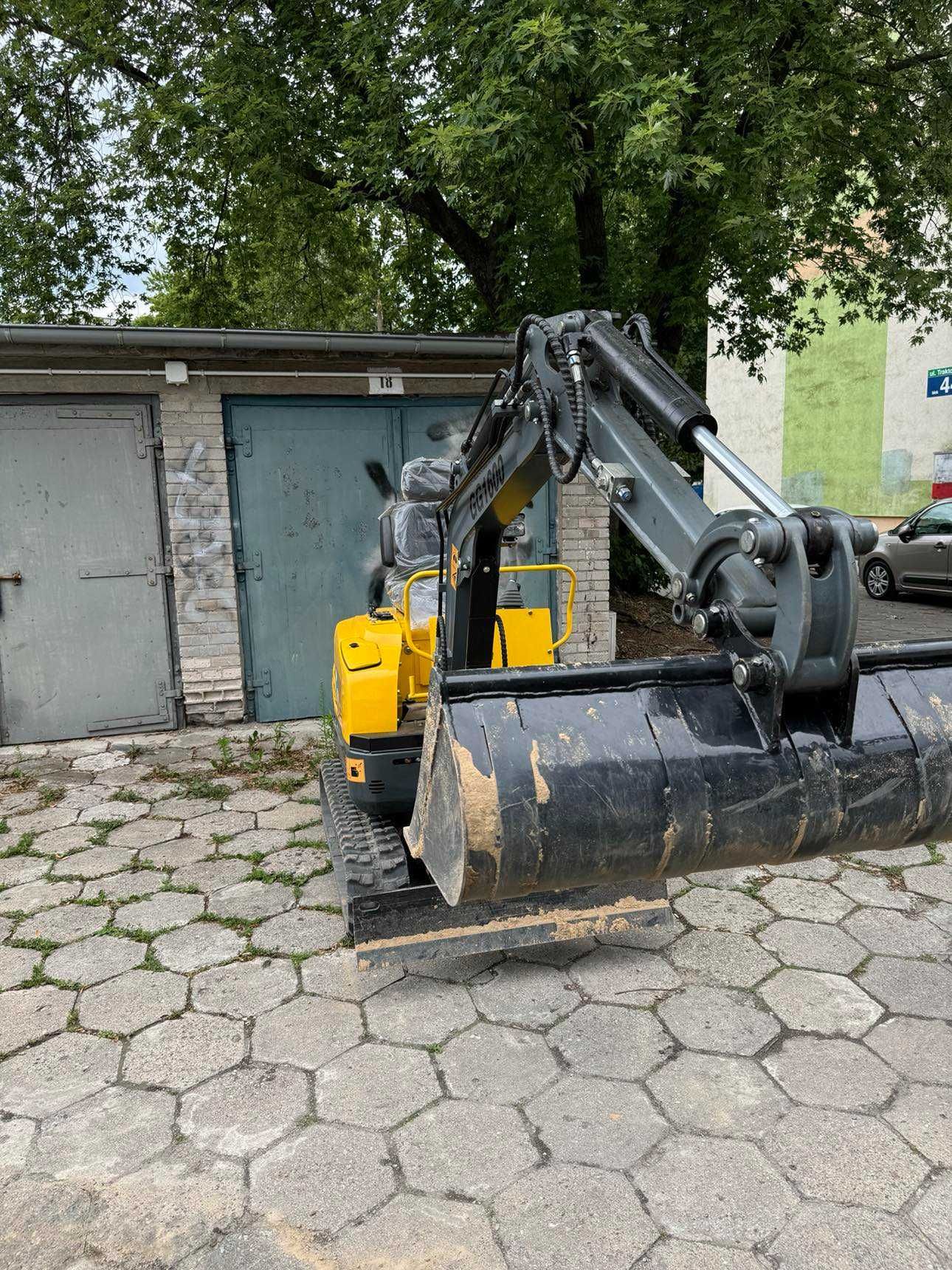 Wynajem Mini Koparki, Mini Koparka,  Roboty Ziemne  Przyłącza Wykopy