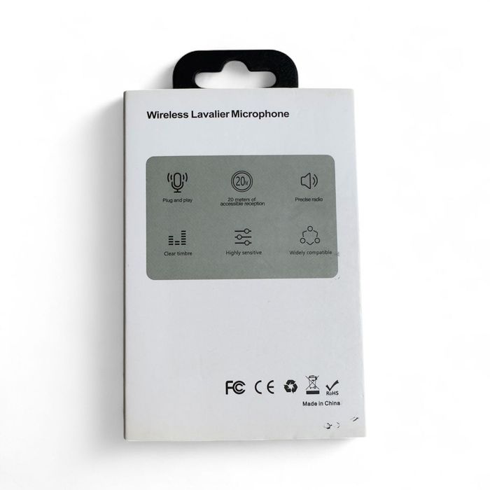 Мікрофон бездротовий петличний для Iphone 5-14 (Lightning) подвійний.