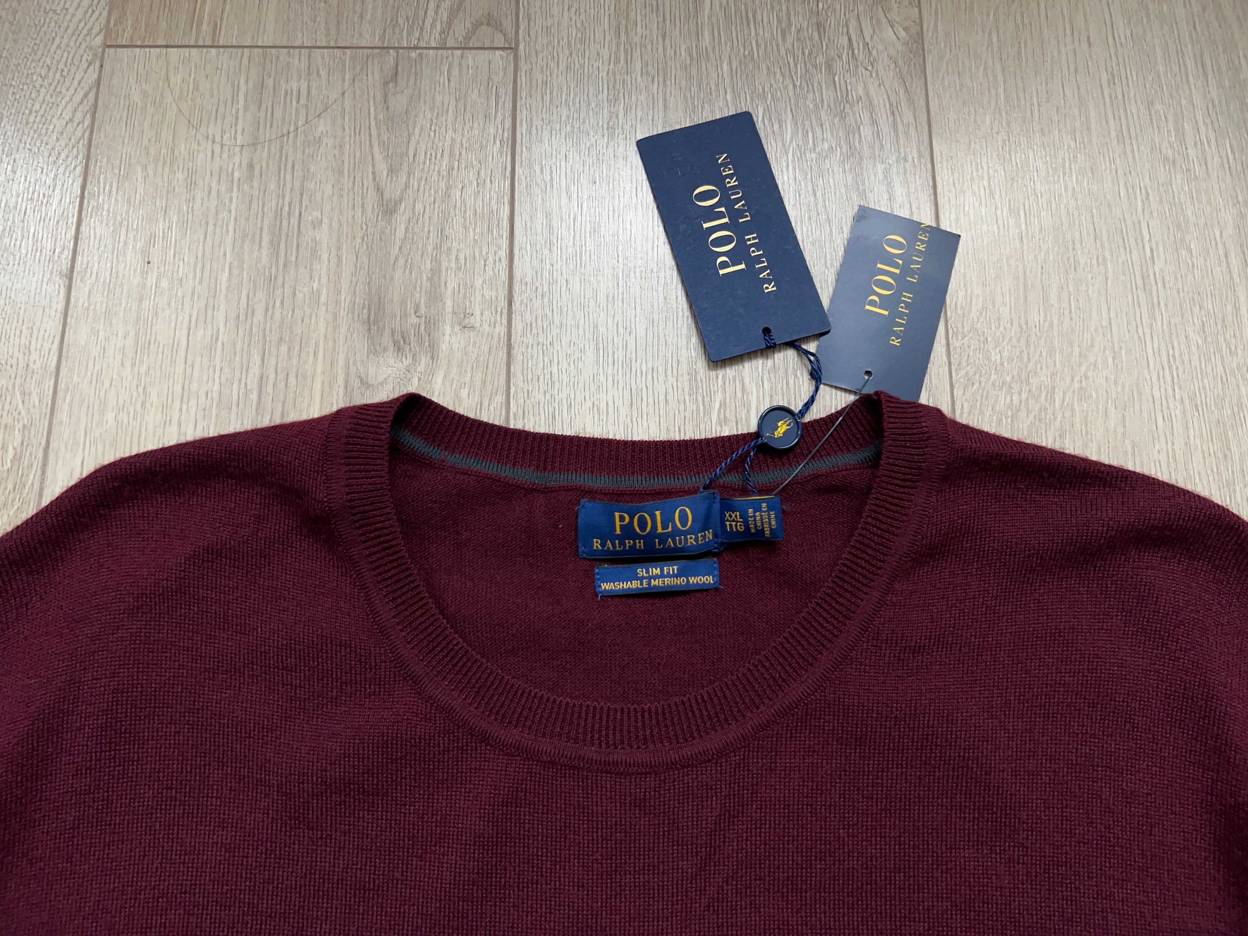 Polo Ralph Lauren чоловічий светр кофта шерстяний оригінал новий XXL