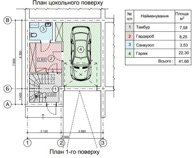 Таунхаус з гаражем, 3 поверхи, 145м.кв.