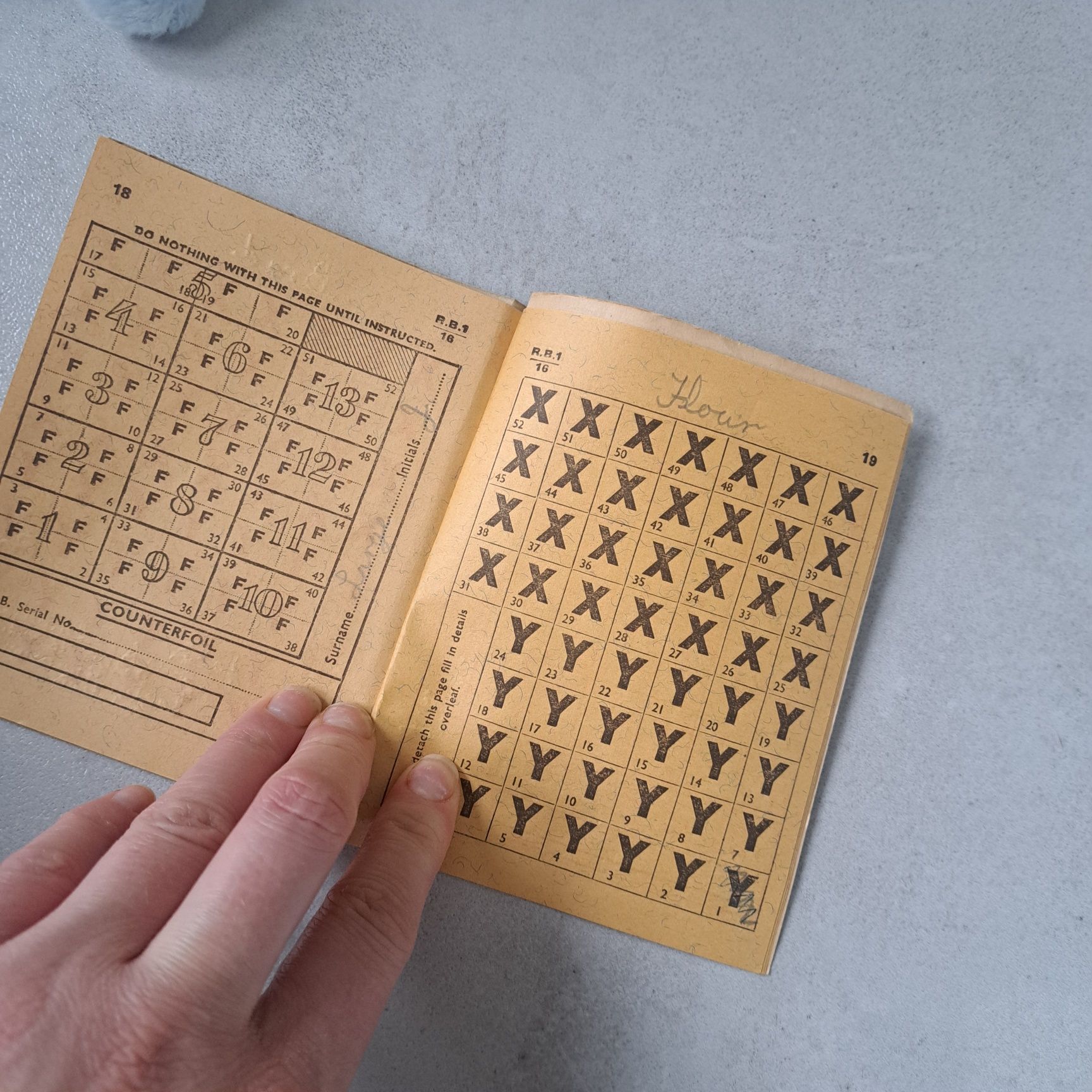 Ksiazka racji żywnościowych Ration Book 1953 kartki na żywność
