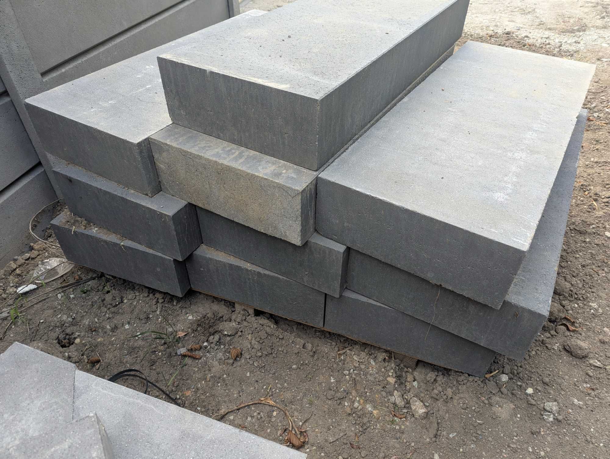 Stopnie schodowe/blokowe PASSO 100x40x15cm, stalowy/grafit,120kg,10szt