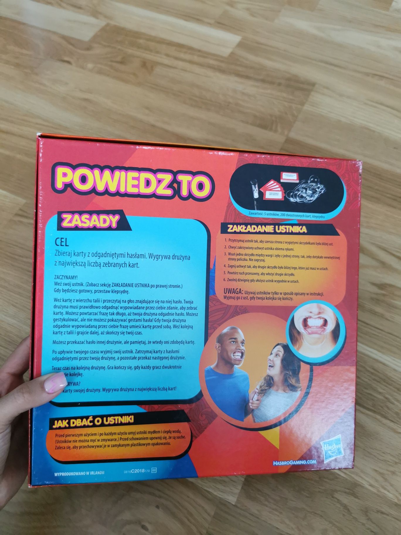 Powiedz to speak out gra planszowa imprezowa hasbro