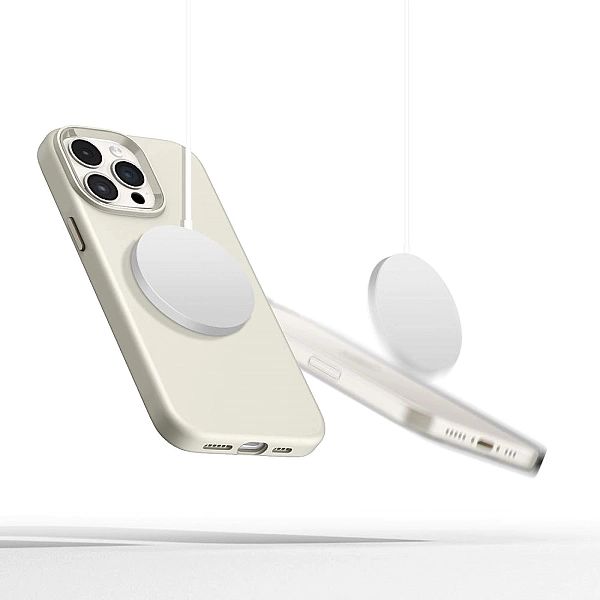Tech-Protect Silicone Pure Magsafe Iphone 15 Pro Max Cosmic Latte