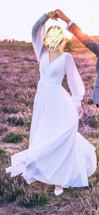 Przepiękna klasyczna suknia ślubna rozmiar 36