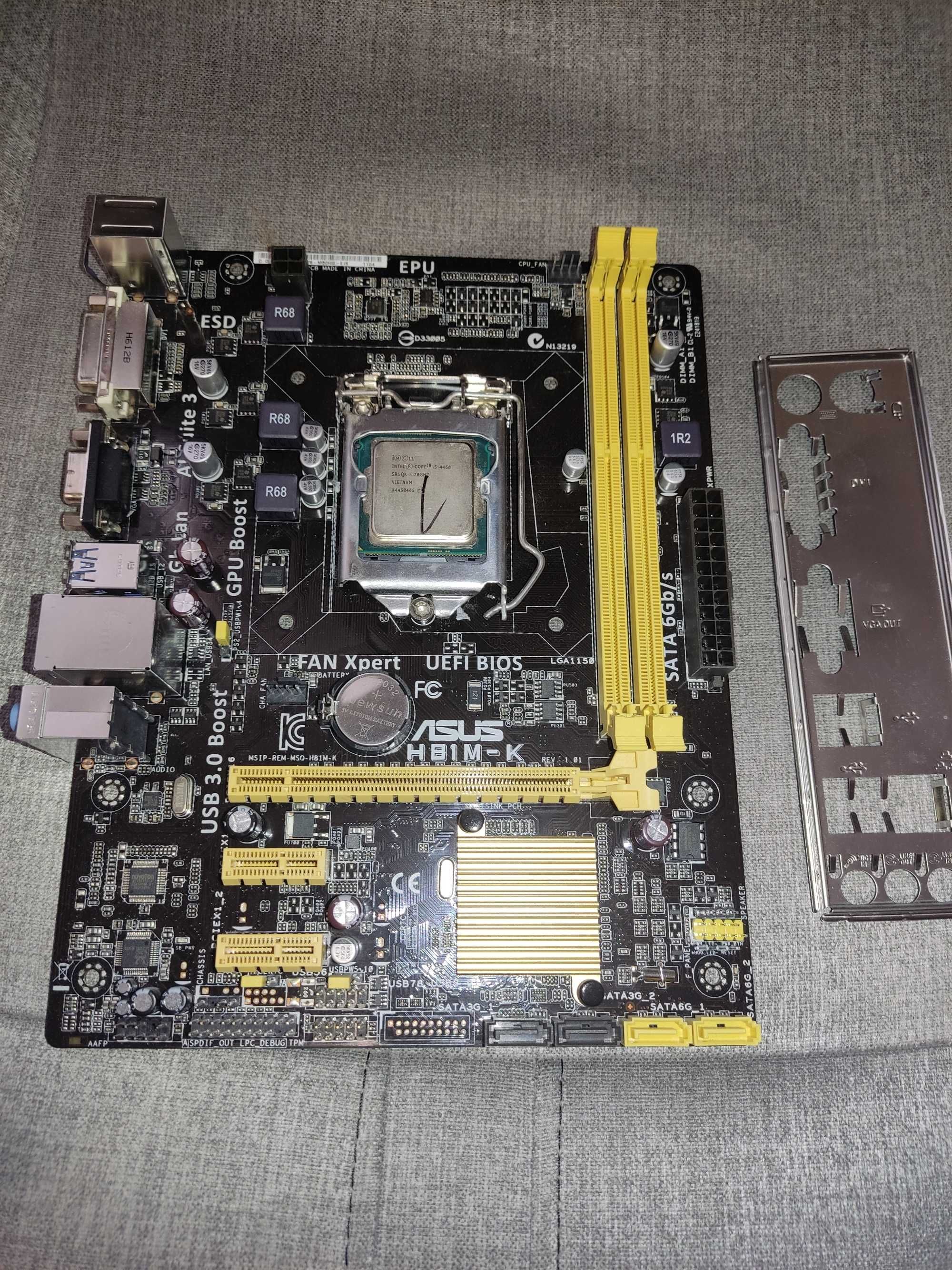 Комплект Материнська плата Asus H81M-K +  Intel Core i5-4460 3.20GHz