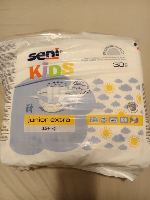 seni kids pampersy junior extra 15+ kg