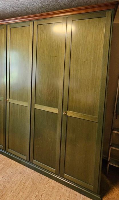 Wloska szafa drewniana 5 drzwiowa Zielona