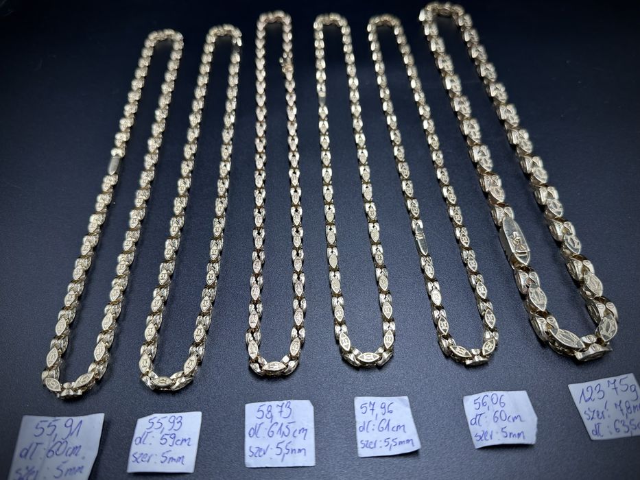 Zlote Łańcuchy Cartier Nowy wyrób