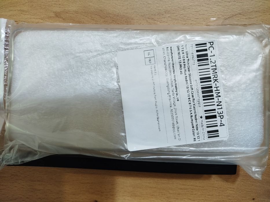Прозорий силіконовий чохол для Xiaomi redmi note 13Pro