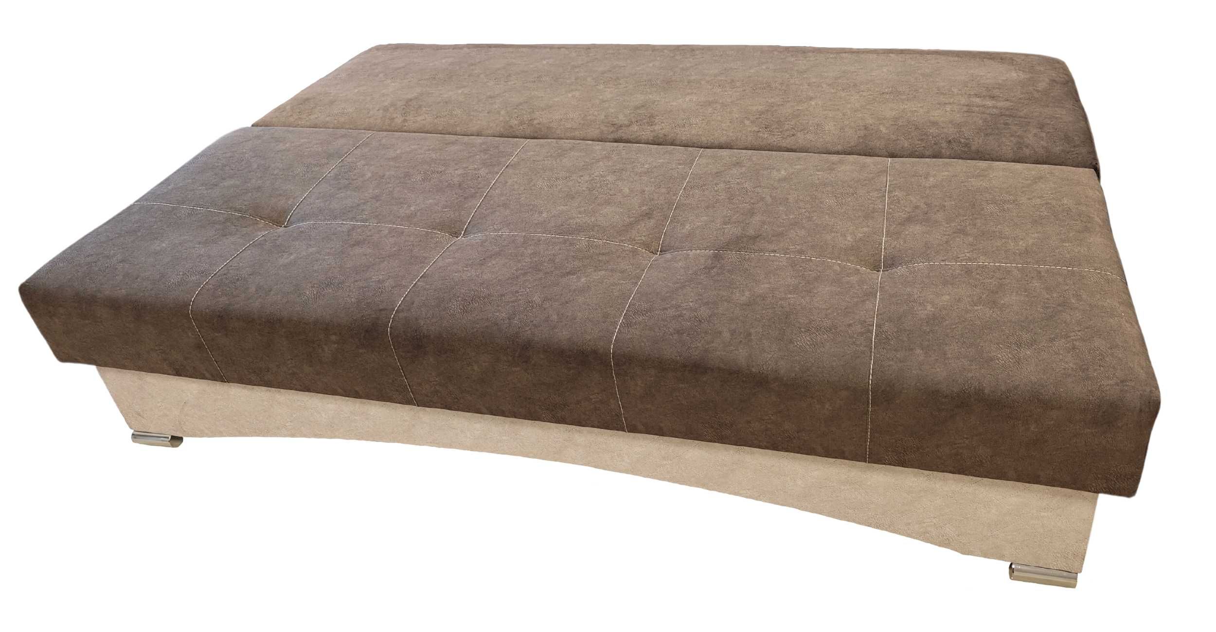 Nowość - Kanapa Sofa IBIZA-PLUS Pasy + Sprężyny Pikowany