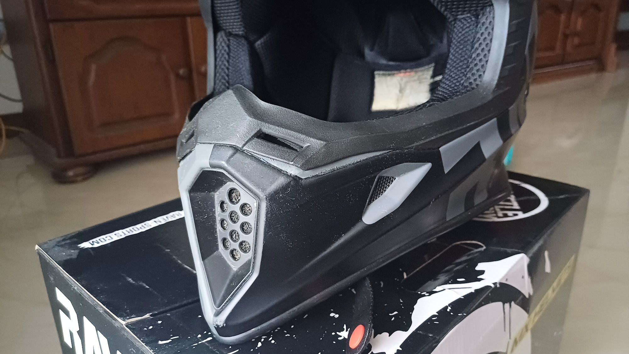 Kask motocyklowy + google