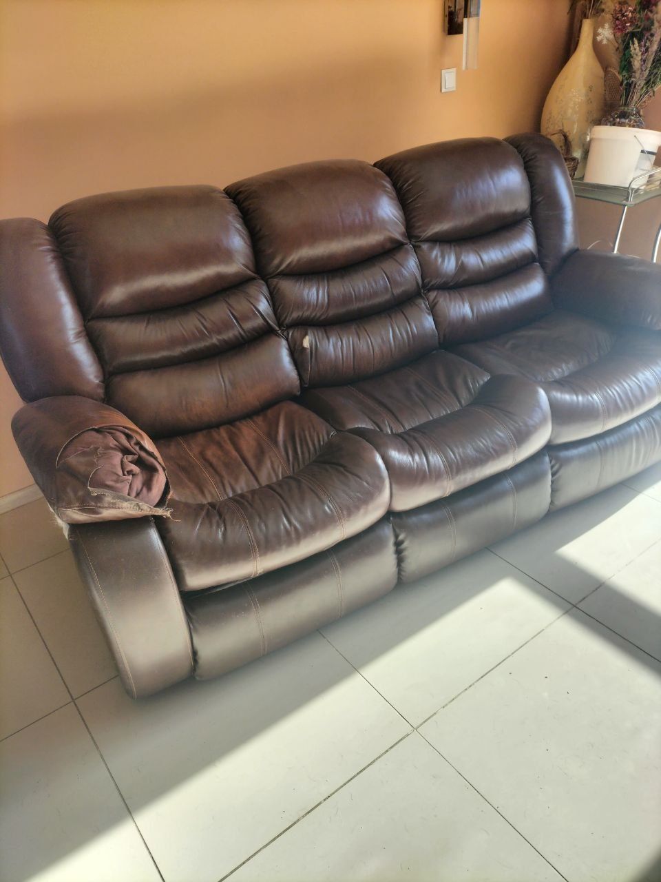 Sofa kanapa skórzana rozkładana!