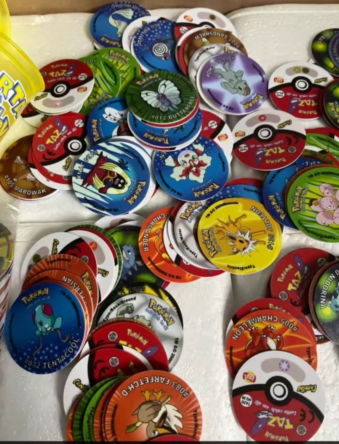 Pokemon Tazos Cała Kolekcja 160 sztuk. Nowa.