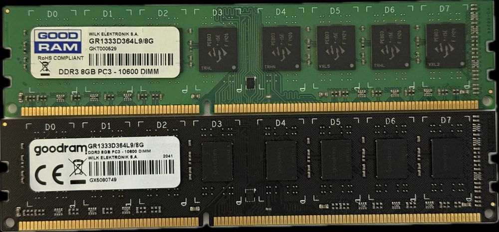 Pamięć RAM DDR3 Goodram 2x8GB 16GB 1333MHz