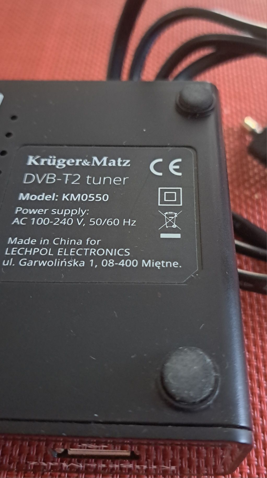 Dekoder DVB-T2 Kruger&Matz KM0550(brak pilot)